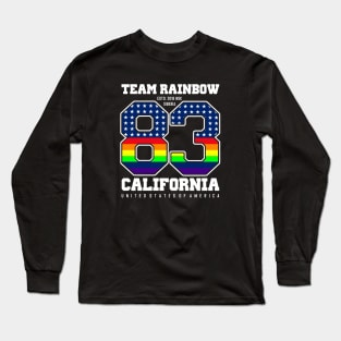 LGBT Team Rainbow 83 California Long Sleeve T-Shirt